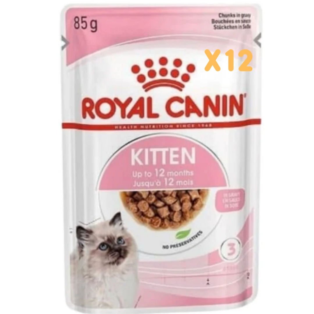 Royal Canin Kitten Pouch Gravy 85 Gr X 12 Adet