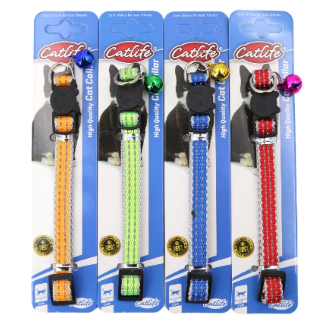 CATLİFE KEDİLER İÇİN ZİLLİ BOYUN TASMASI MİX COLOR