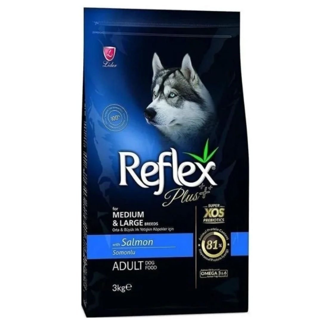 Reflex Plus Somonlu Yetişkin Köpek Maması 3kg