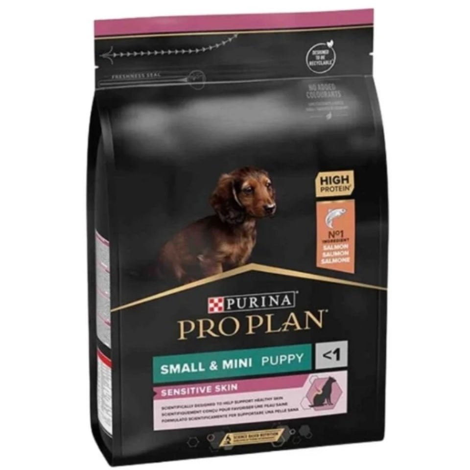 Pro Plan Küçük Irk Hassas Deriye Sahip Yavru Köpekler İçin Somonlu Köpek Maması 3 Kg - Hediyeli