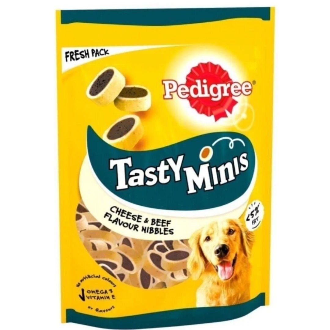 Pedigree Tasty Minis Sığır Etli ve Peynirli Köpek Ödül Maması 140 Gr