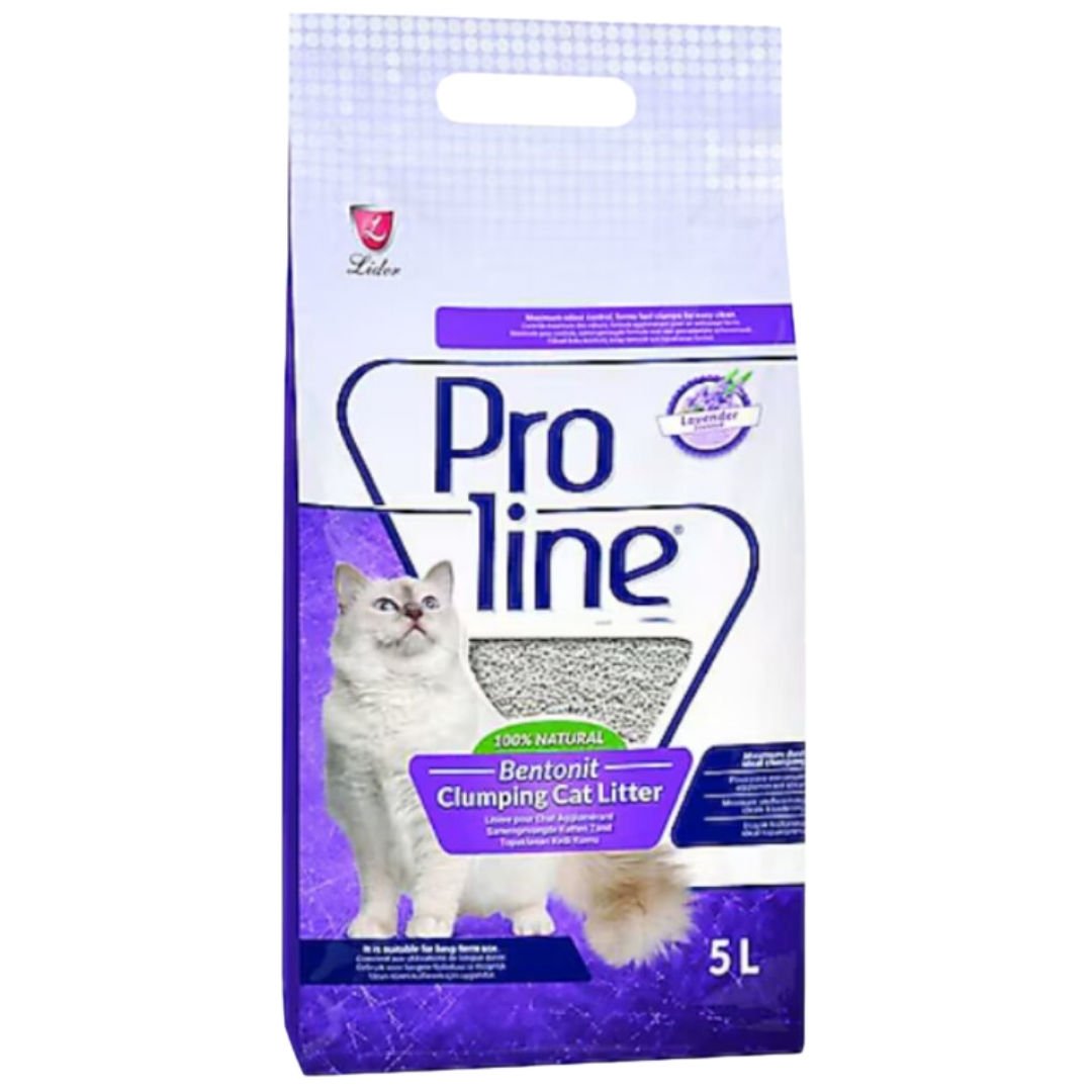 Proline Doğal Topaklanan Lavanta Kokulu Kedi Kumu 5 Lt