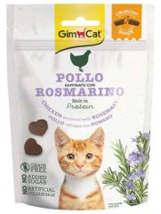 Gimcat Crunchy Snacks Chicken & Rosmery Tahılsız Kedi Ödülü 50 gr