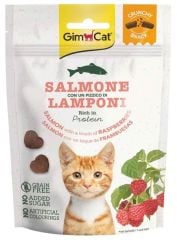 Gimcat Crunchy Snacks Salmon & Raspberry Tahılsız Kedi Ödülü 50 gr