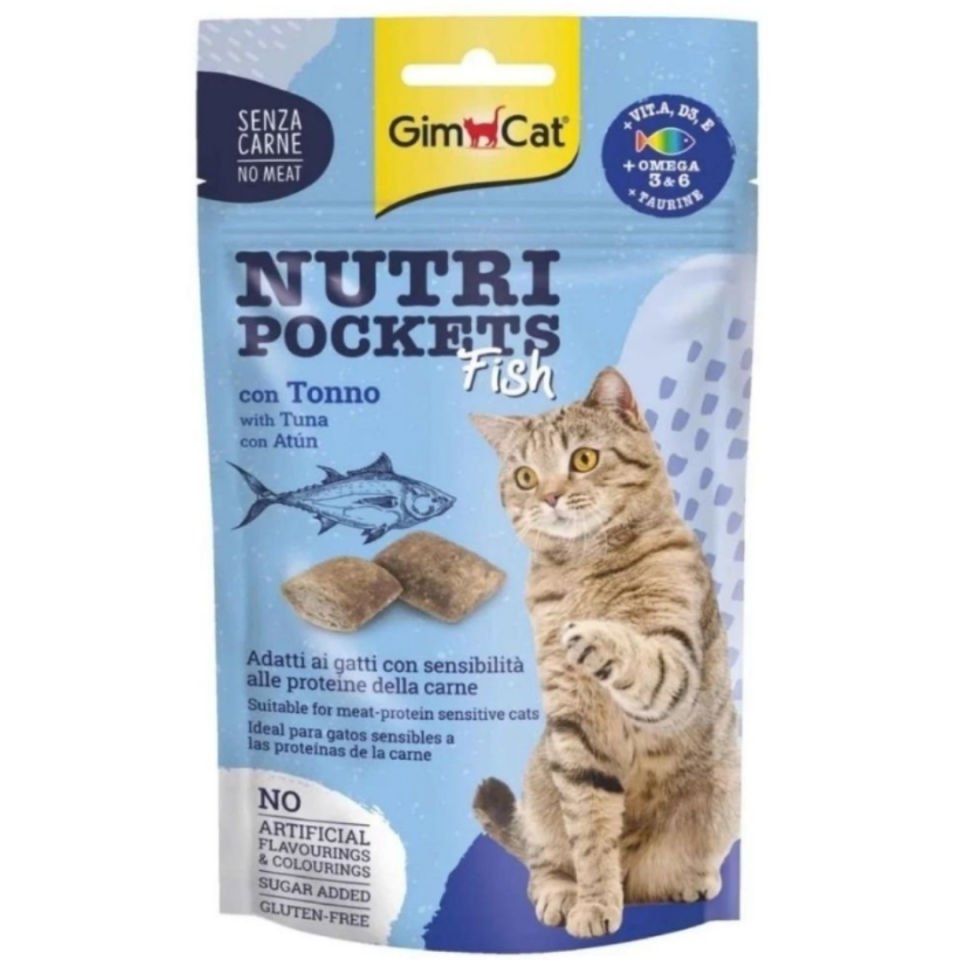 GimCat Kedi Ödül Tableti Np Fish With Tuna 60 Gr