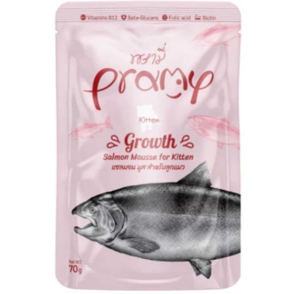 Pramy Growth Somonlu Mousse Yavru Kedi Konservesi 70gr