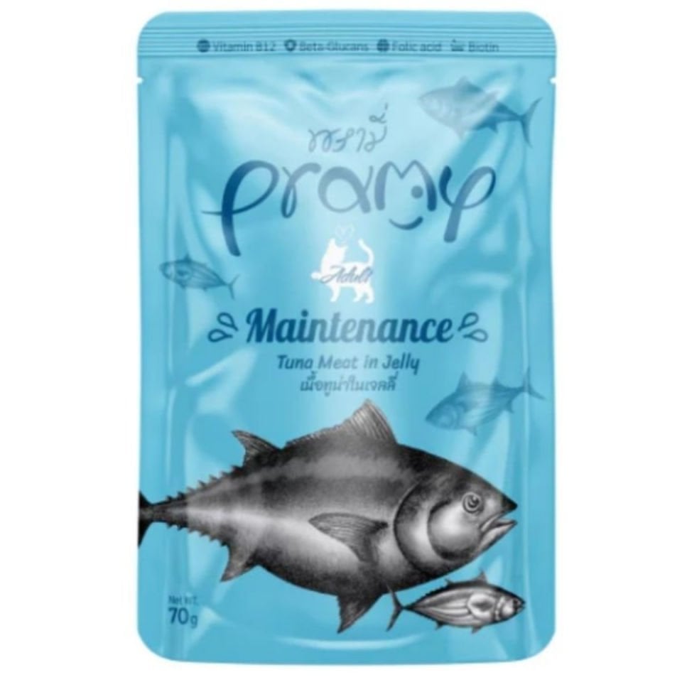 Pramy Maintenance Jöle İçinde Yağsız Ton Balıklı Kedi Konservesi 70gr