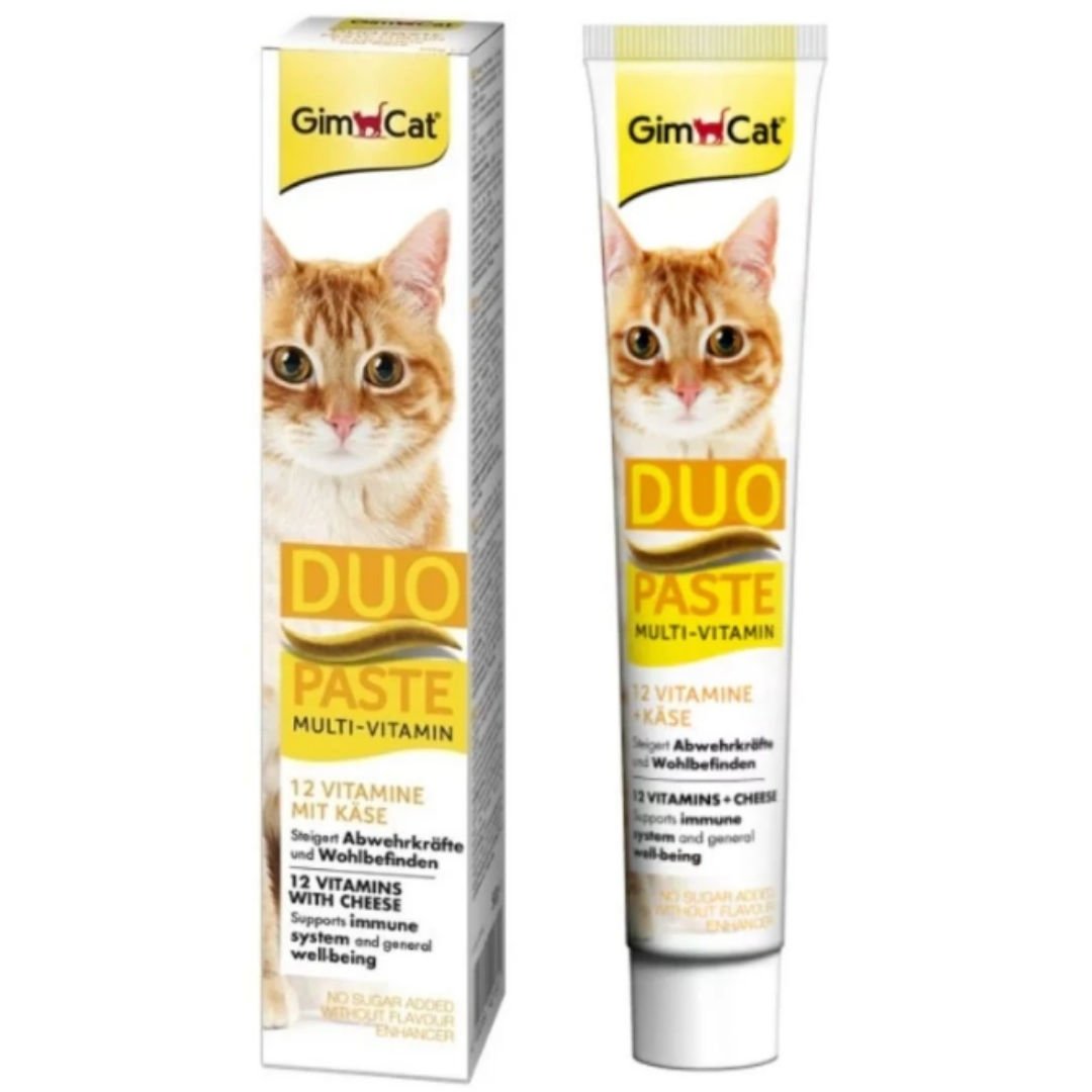 Gimcat Multivitamin Duo Paste Peynirli Kedi Macunu 50Gr