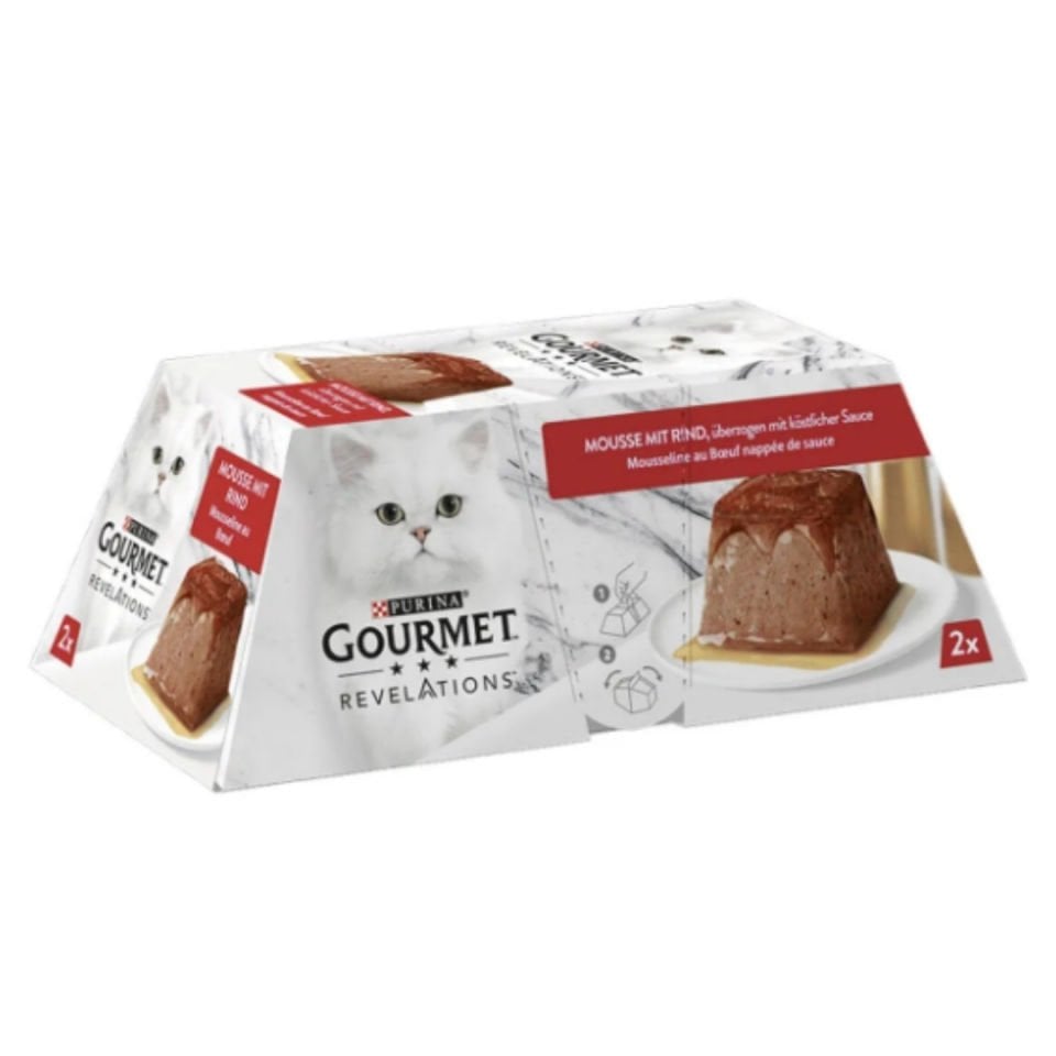 Gourmet Revelations Sığır Etli Kedi Yaş Maması 2 x 57 Gr