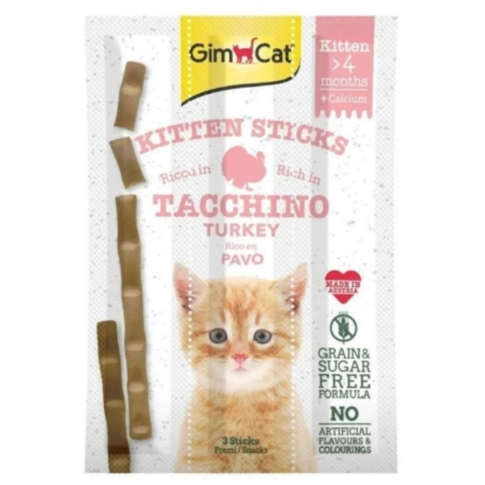 GimCat Sticks Kitten Hindili Ödül Çubukları 3x3gr