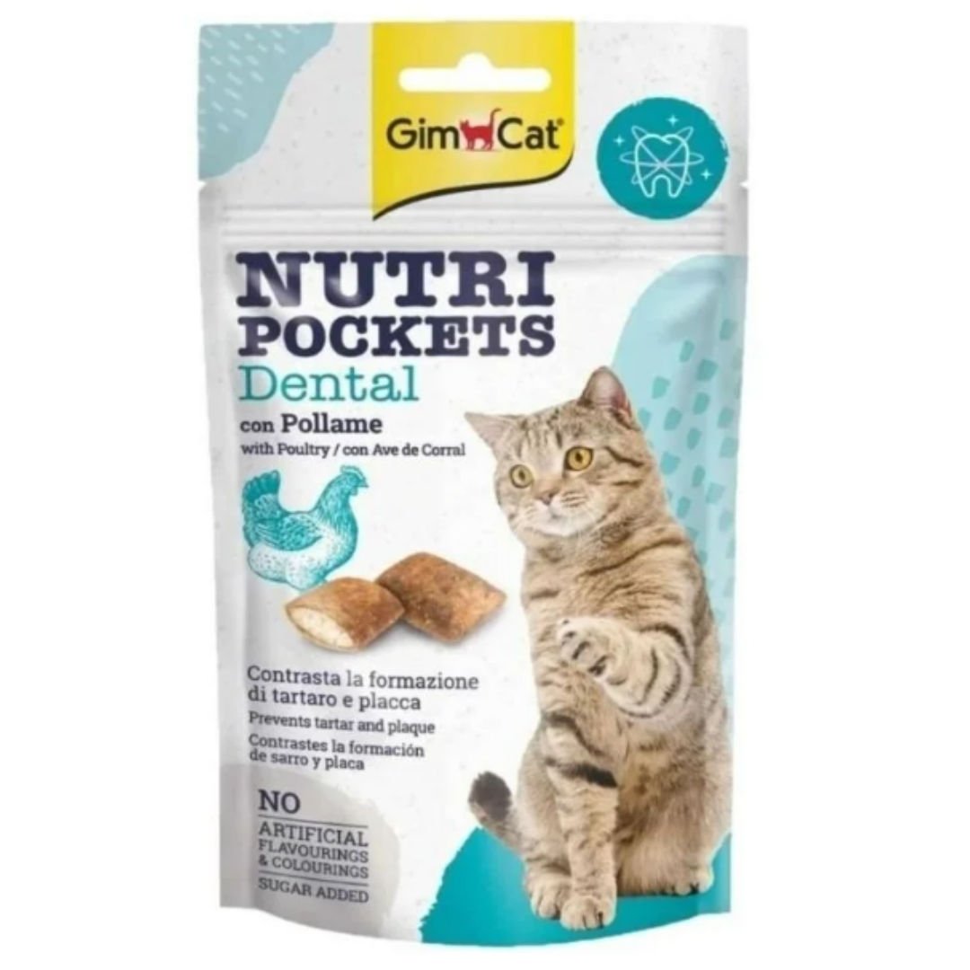 GimCat Nutripockets Kedi Ödülü Dental 60Gr