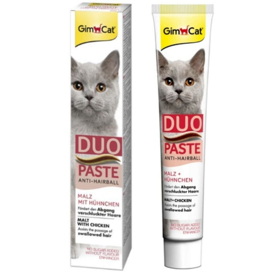 GimCat Anti-Hairball Duo Paste Tavuk + Malt Kedi Macunu 50 Gr