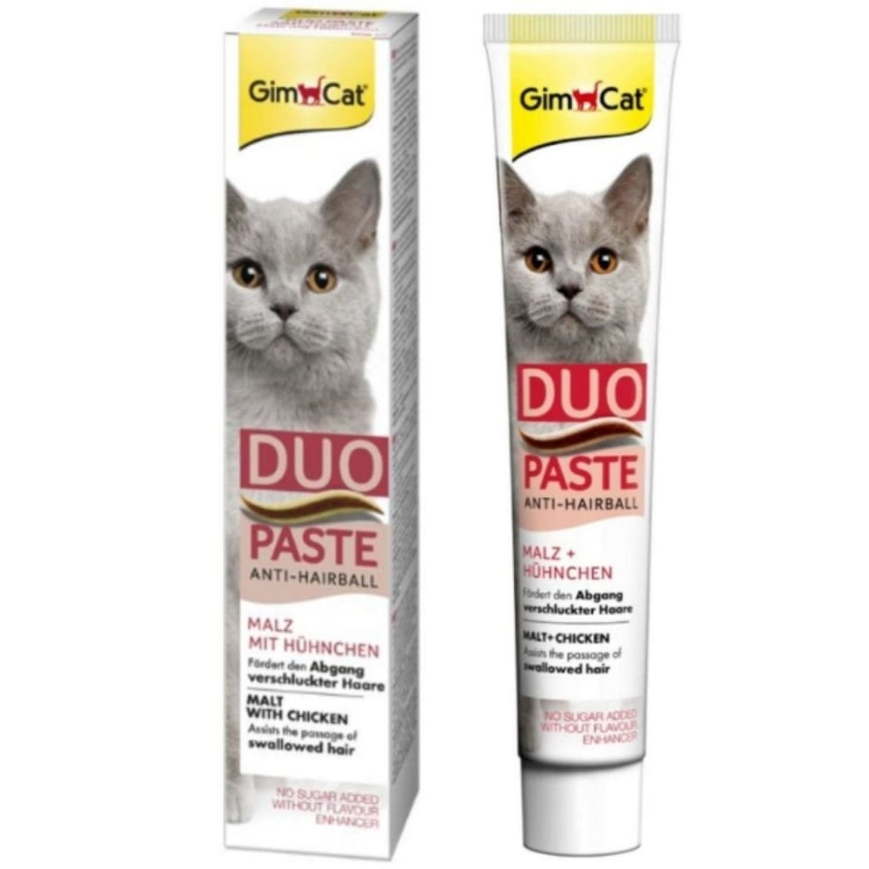 GimCat Anti-Hairball Duo Paste Tavuk + Malt Kedi Macunu 50 Gr