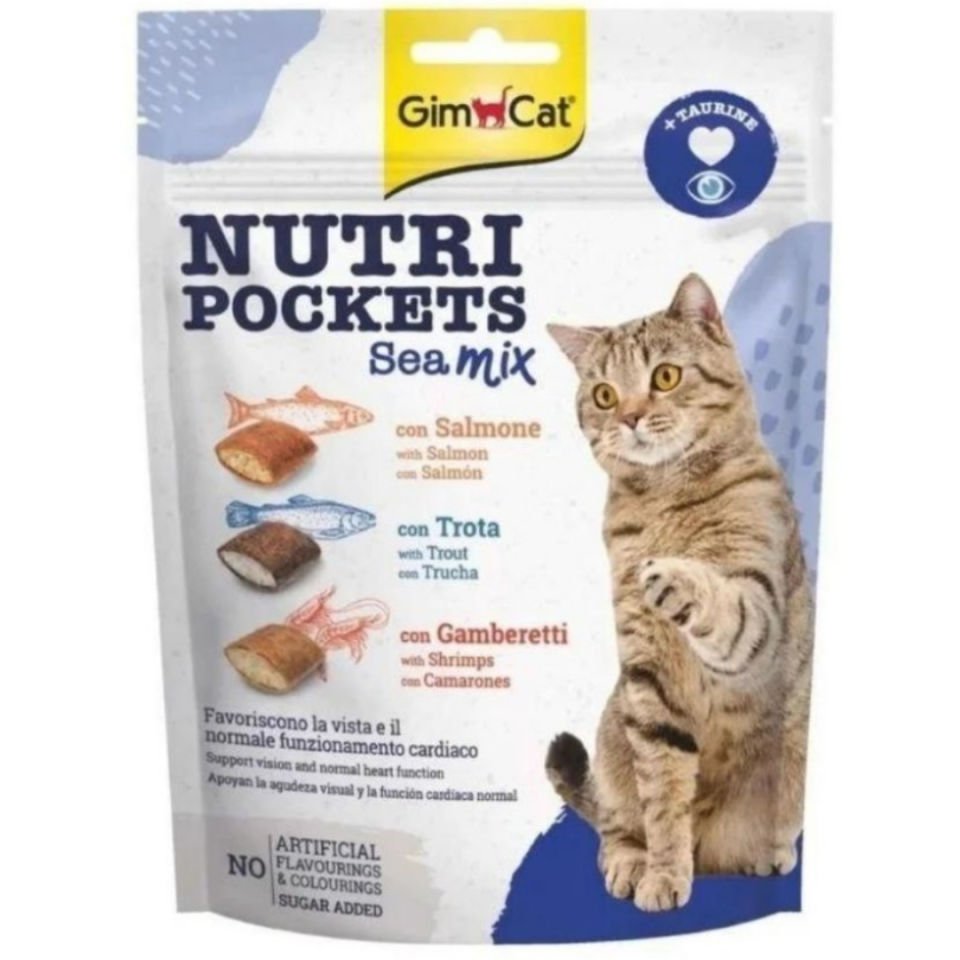 GimCat Nutripockets Kedi Ödülü Sea Mix 150Gr