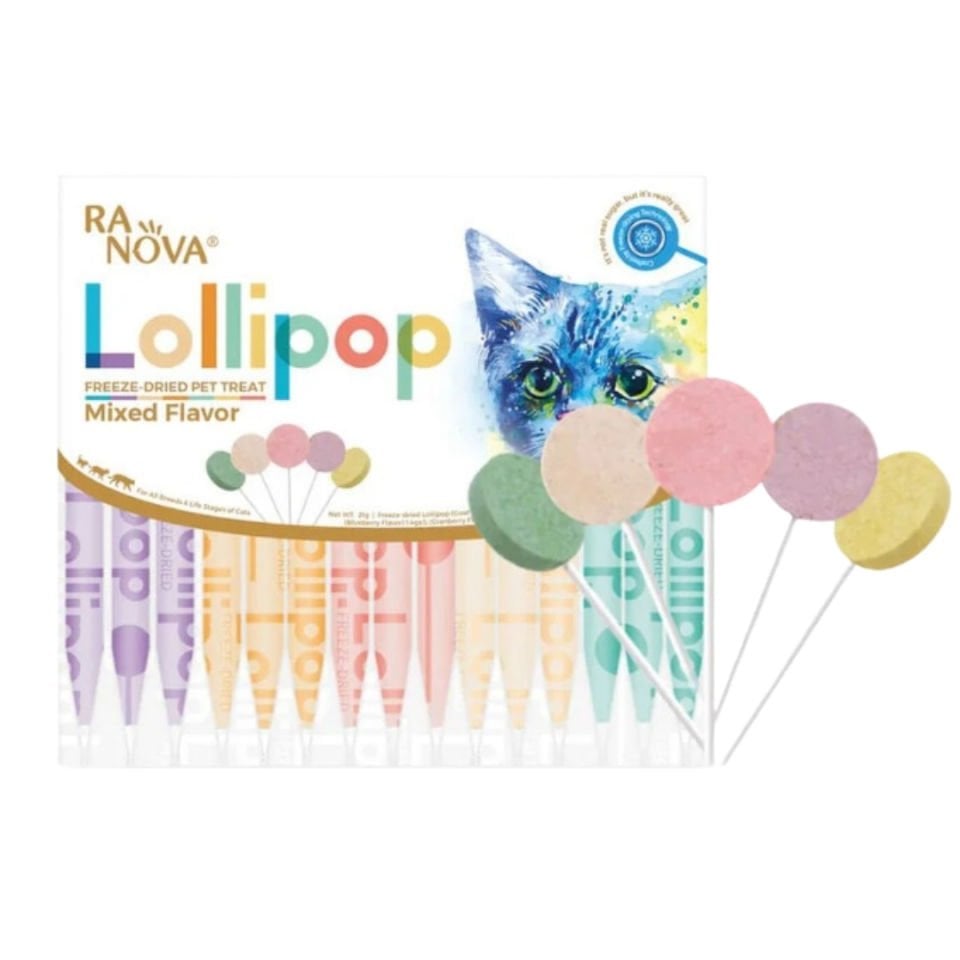 RANOVA Lollipop Karışık Çeşitli Kedi Ödül Maması 1,4gr (15'li)