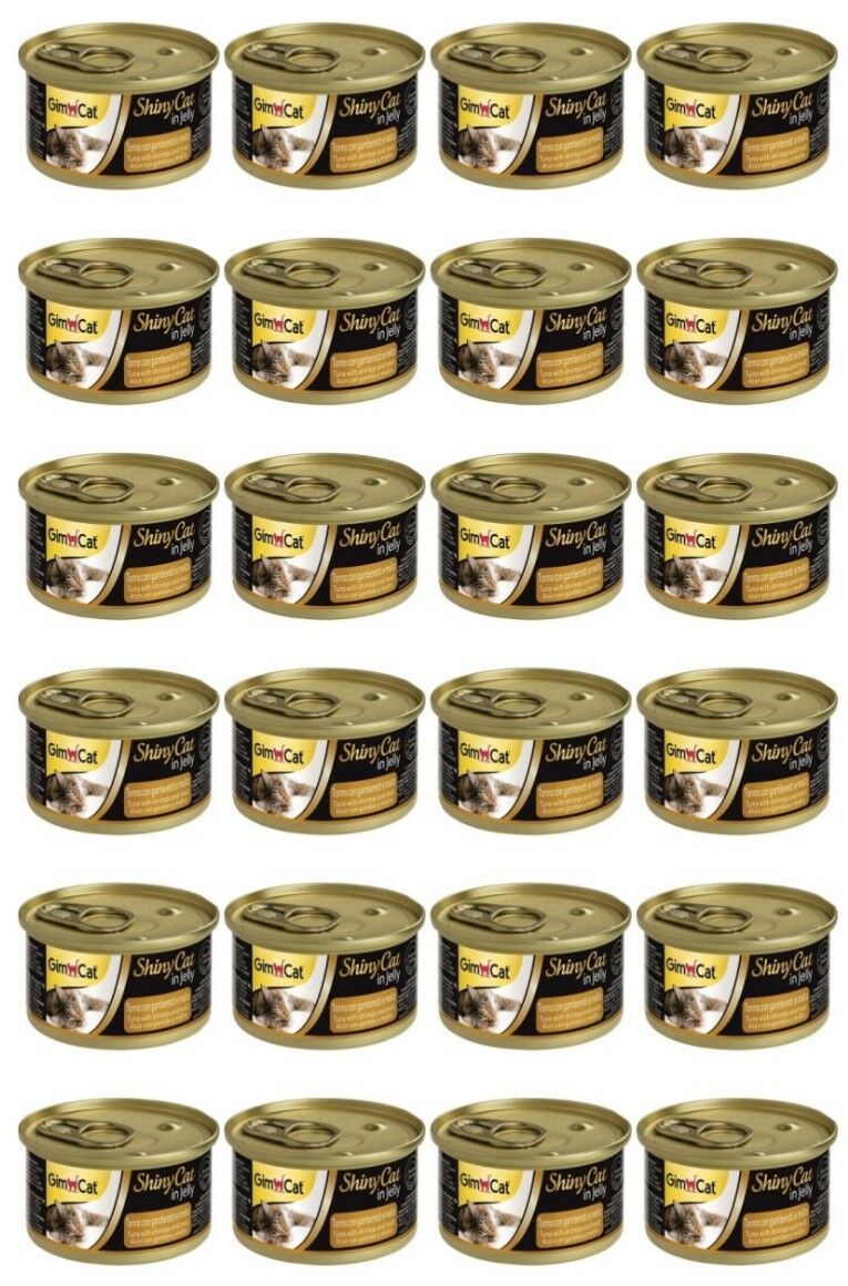 GimCat Shinycat Tuna Balıklı Karidesli Malt Konserve Kedi Maması 70 Gr x 24 Adet