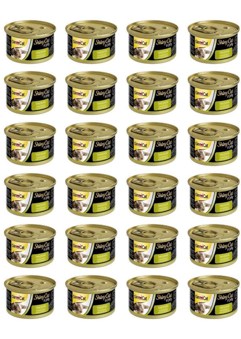 Gimcat Shinycat Tuna Balıklı Kedi Otlu Konserve Kedi Maması 70 gr x 24 Adet