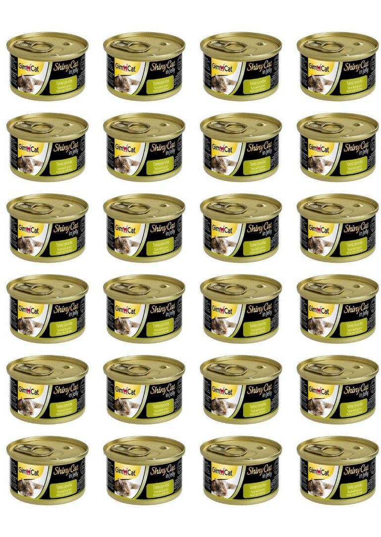 Gimcat Shinycat Tuna Balıklı Somonlu Fileto Konserve Kedi Maması 70 gr x 24 Adet