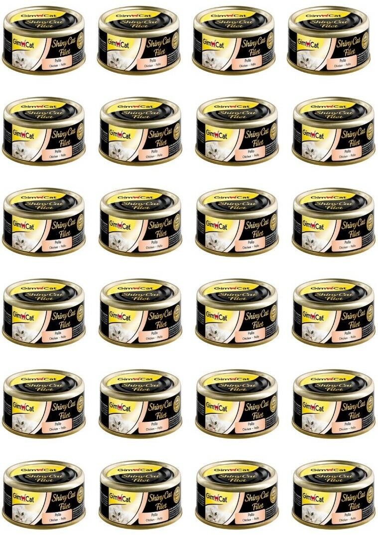 Gimcat Shinycat Tavuklu Kıyılmış Fileto Konserve Kedi Maması 70 gr x 24 Adet