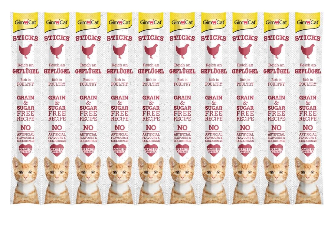 Gimcat Kedi Ödül Çubuğu Stİcks Kümes Hayvanı 10'lu