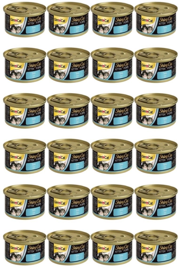 GimCat Shinycat Tuna Balıklı Konserve Yavru Kedi Maması 70 Gr x 24 Adet