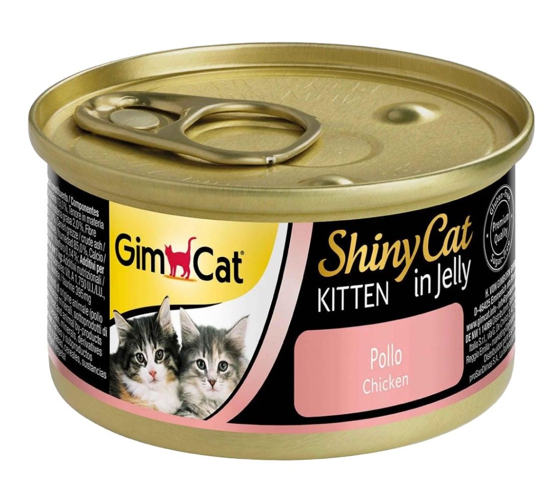 GimCat Shinycat Konserve Kedi Maması -Yavru Tavuklu 70gr