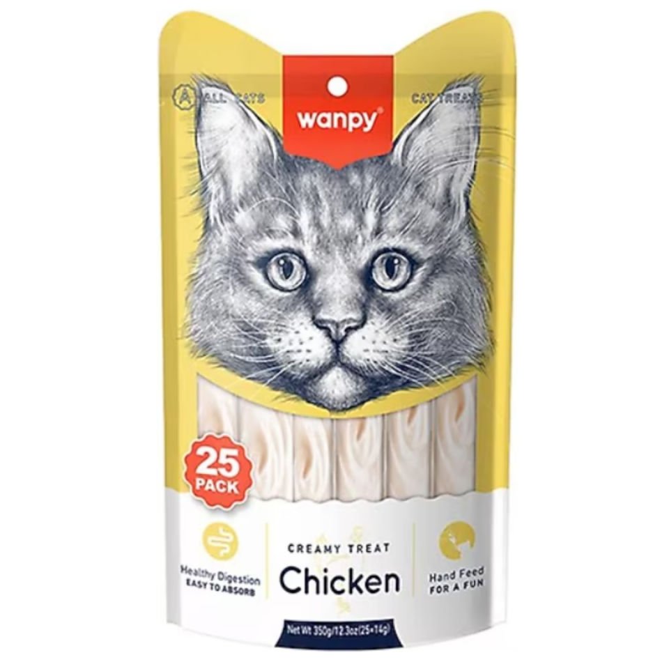 Wanpy Tavuklu Krema Kedi Ödülü 14 Gr X 25 Adet