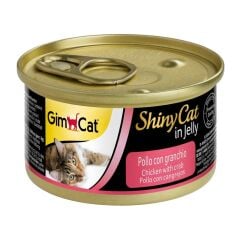 GimCat Shinycat Konserve Kedi Maması - Tavuklu Yengeçli 70gr