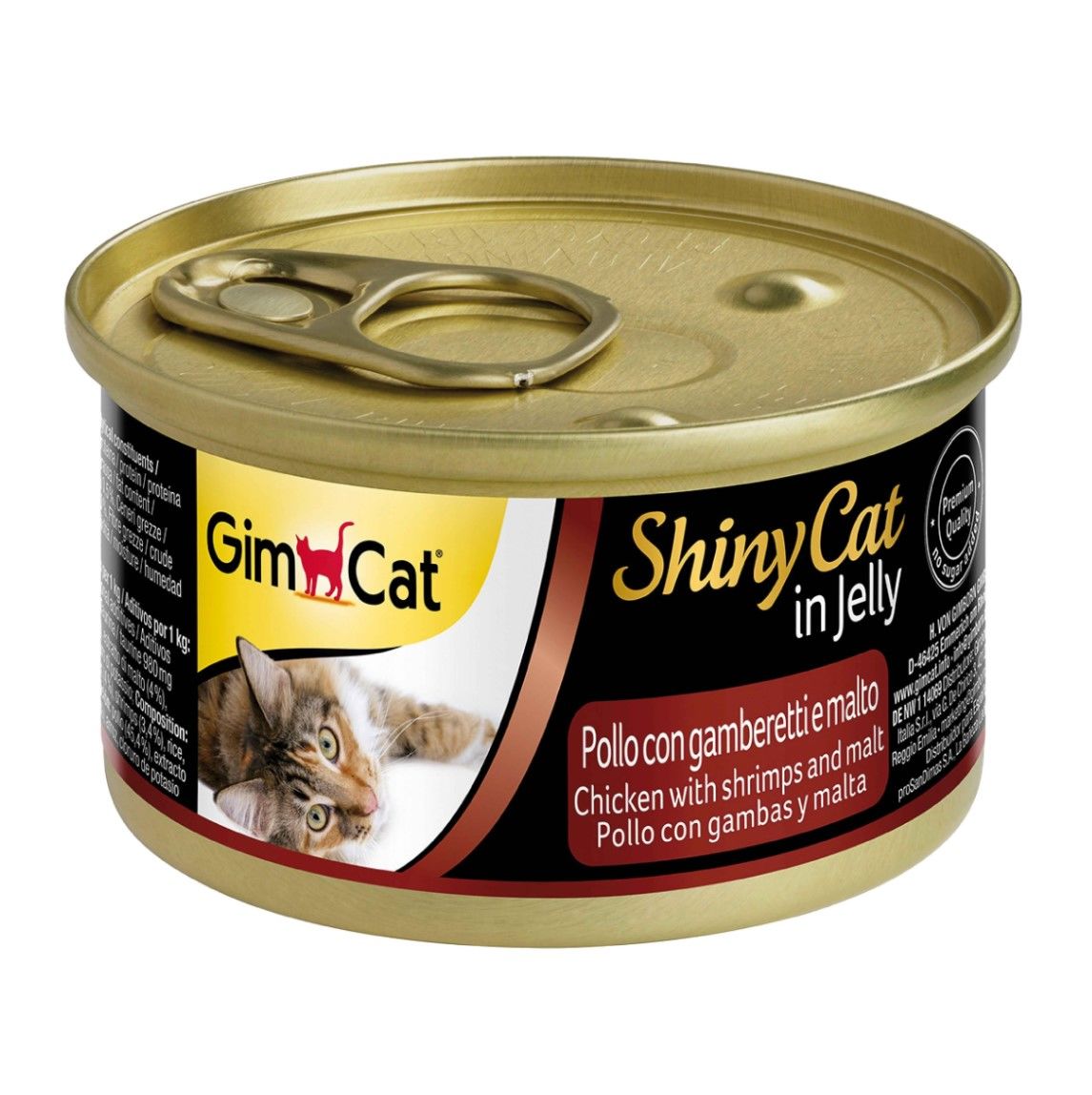 GimCat Shinycat Konserve Kedi Maması - Tavuk Karides Malt 70gr