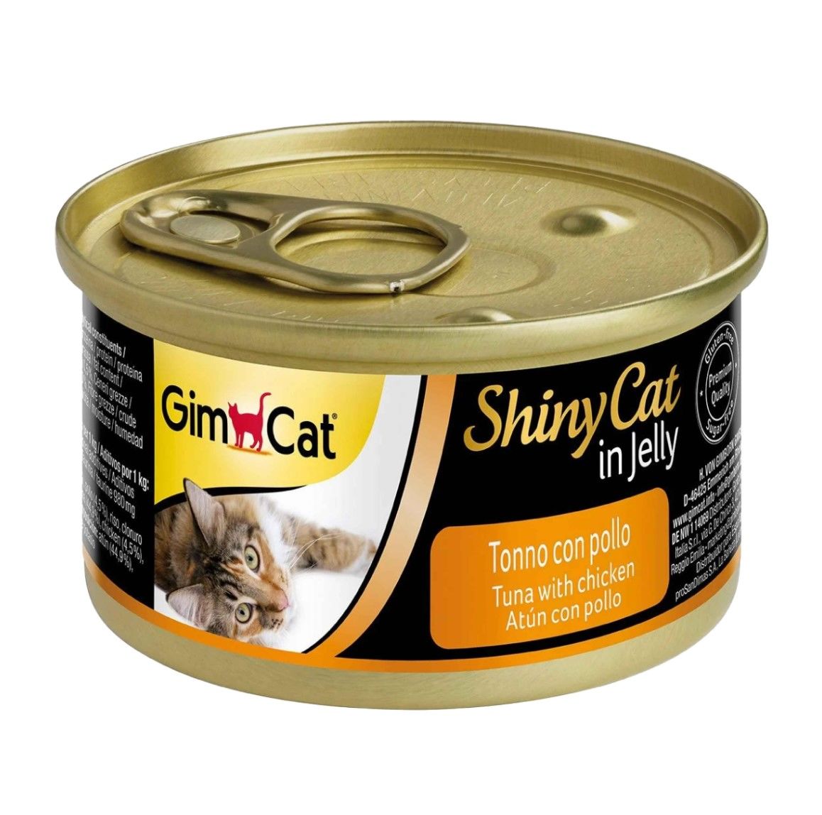 GimCat Shinycat Konserve Kedi Maması - Tuna Balıklı Tavuklu 70gr