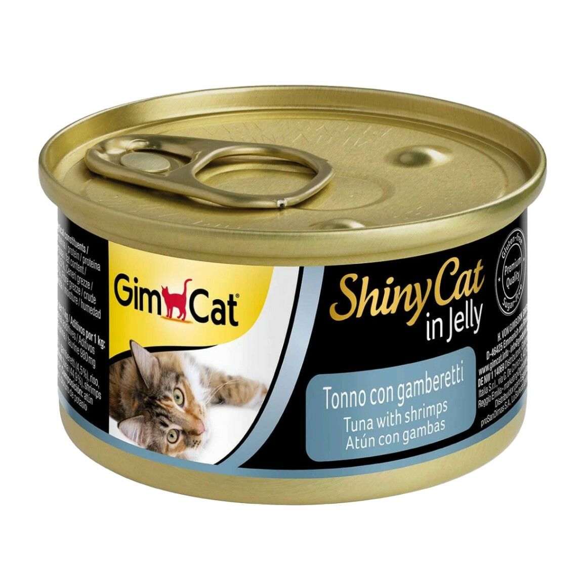 GimCat Shinycat Konserve Kedi Maması - Tuna Balıklı Karidesli 70gr