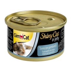 GimCat Shinycat Konserve Kedi Maması - Tuna Balıklı Karidesli 70gr