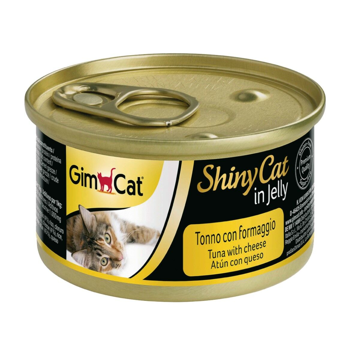 GimCat Shinycat Konserve Kedi Maması -Tuna Balıklı Peynirli 70gr