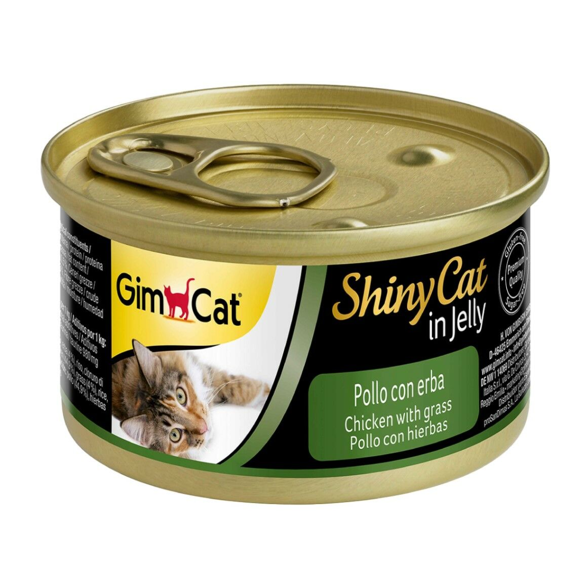 Gimcat Shinycat Tavuklu Kedi Otlu Konserve Kedi Maması 70 Gr