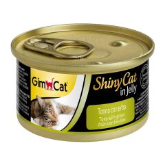 Gimcat Shinycat Tuna Balıklı Kedi Otlu Konserve Kedi Maması 70 gr