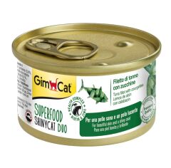 GimCat Shinycat SF Fileto Konserve Kedi Maması - Tuna Balıklı Kabaklı 70gr