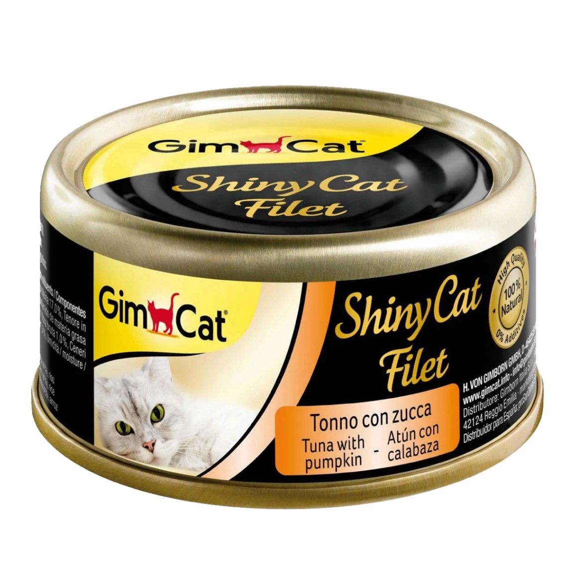 GimCat Shinycat Fileto Tuna Bal Kabaklı Kedi Maması 70 Gr