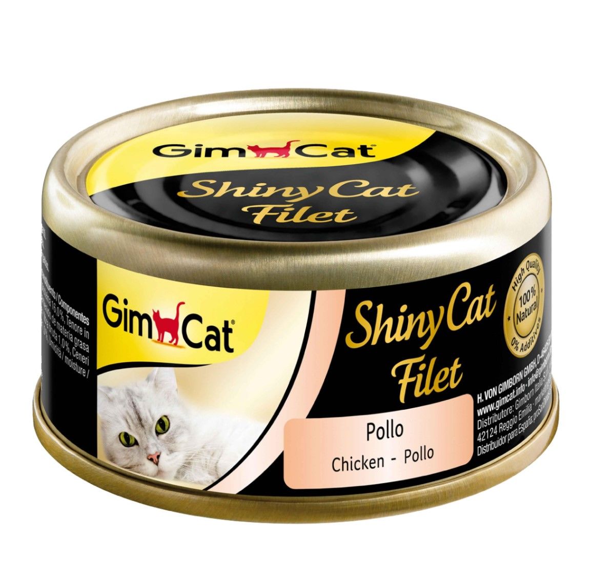 Gimcat Shinycat Tavuklu Kıyılmış Fileto Konserve Kedi Maması 70 gr