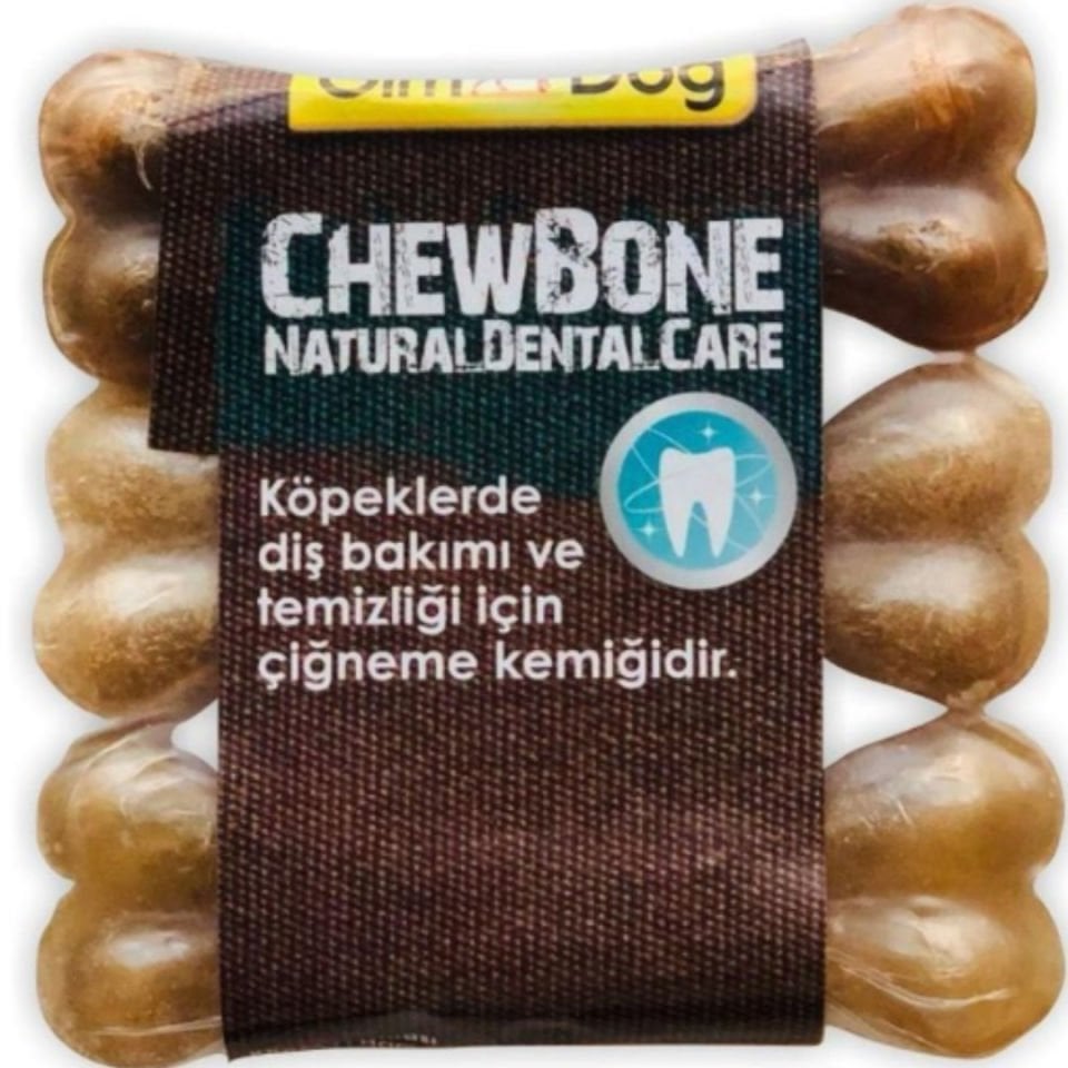GimDog Mordimi Press kemik 3,5'' - 9cm - 3lü Naturel