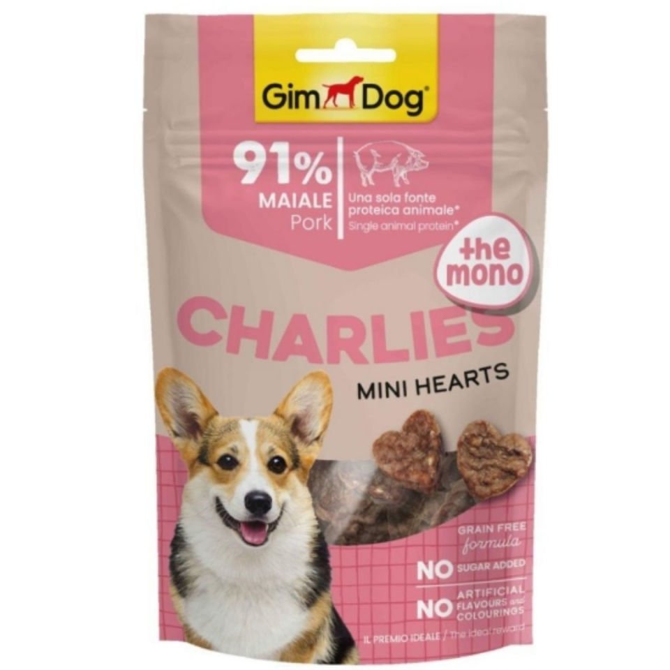Gimdog Charlies The Mono Mini Hearts Domuz Etli Köpek Ödülü 70Gr