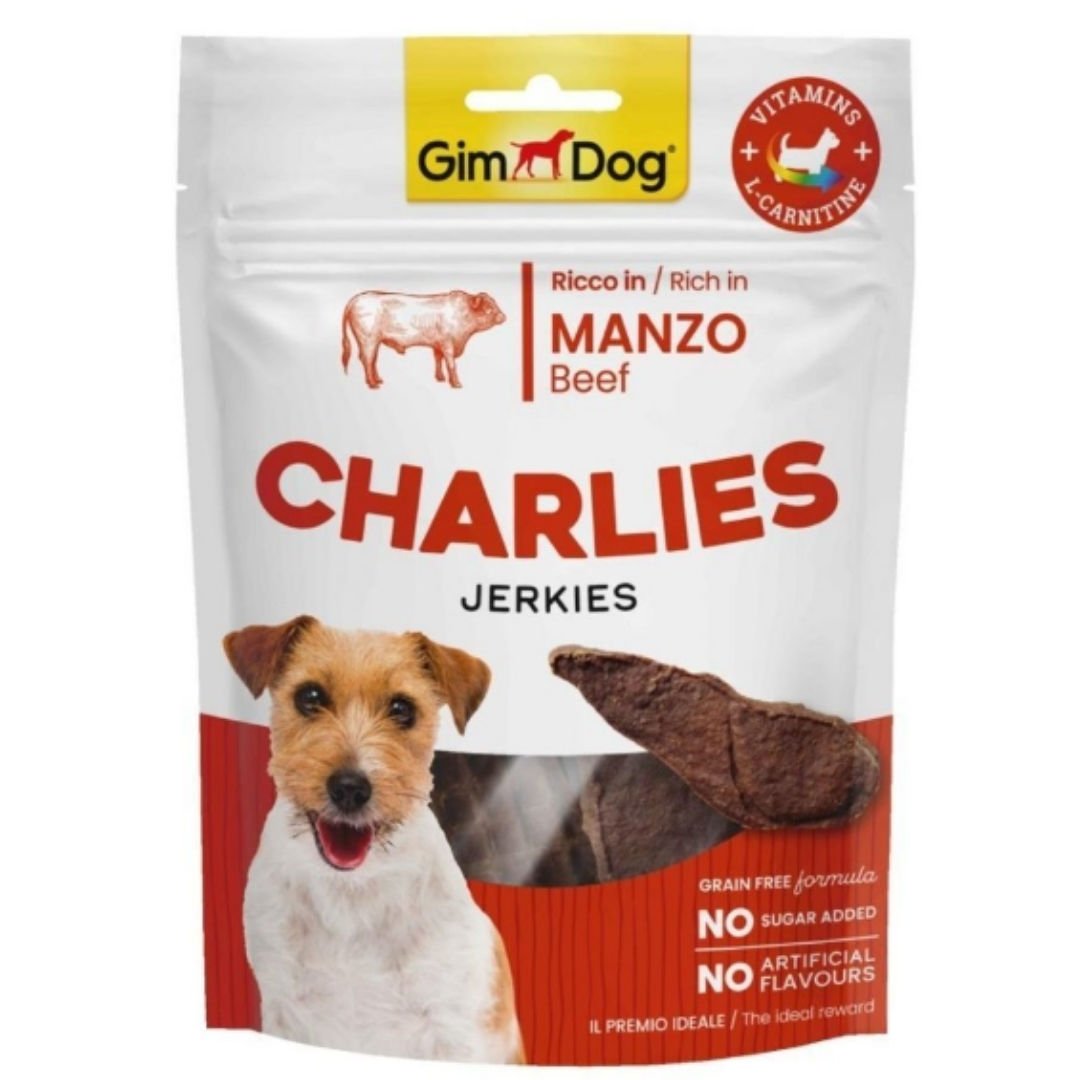 Gimdog Charlies Jerkies Sığır Etli Köpek Ödülü 70Gr