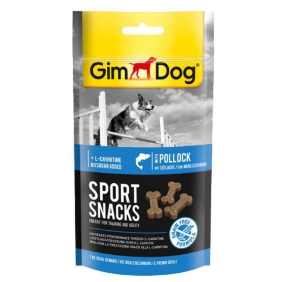 GimDog Sportsnacks Pollock - Kömür Balıklı Ödül Tableti 60 gr