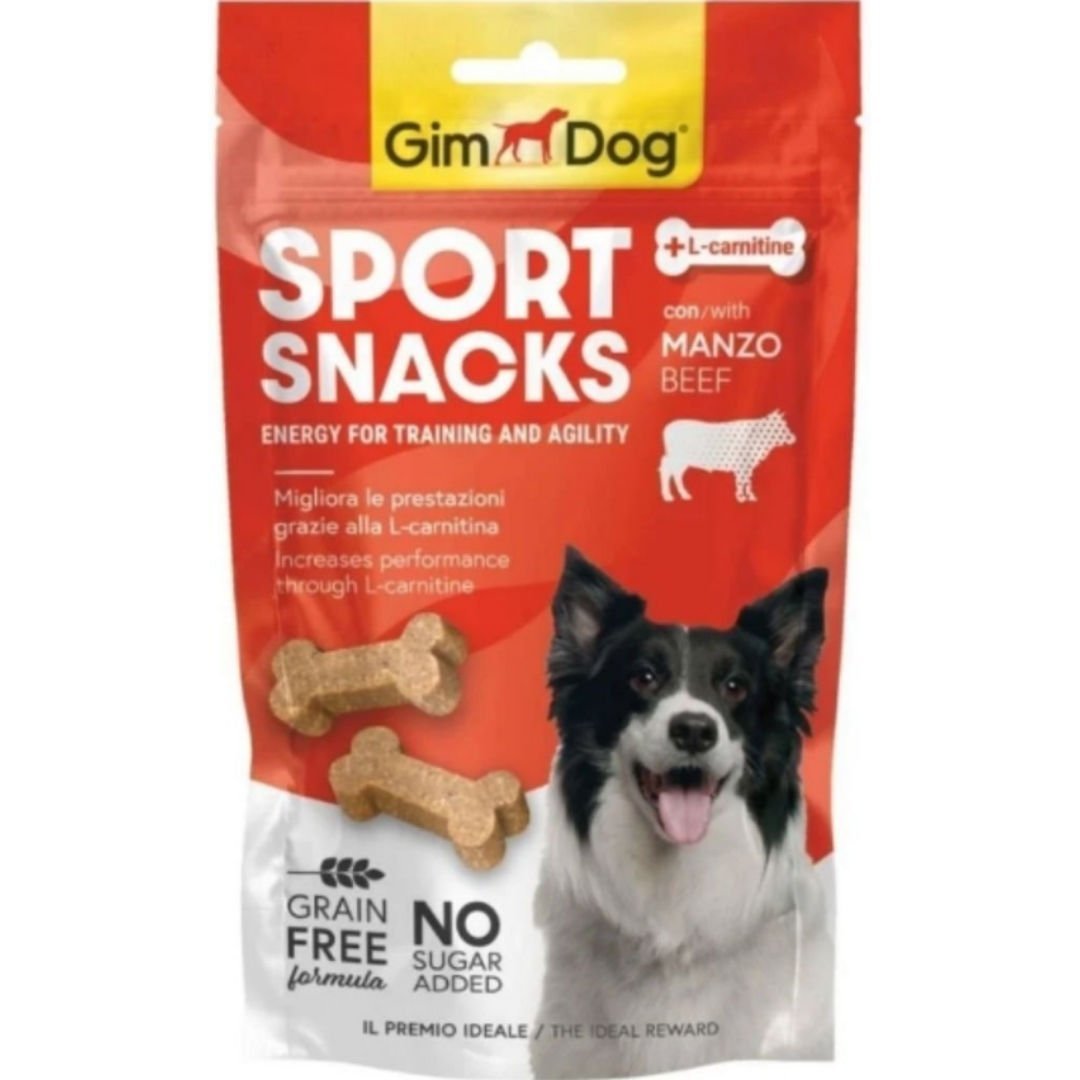 GimDog Sportsnacks Beef - Sığır etli Ödül Tableti 60 gr