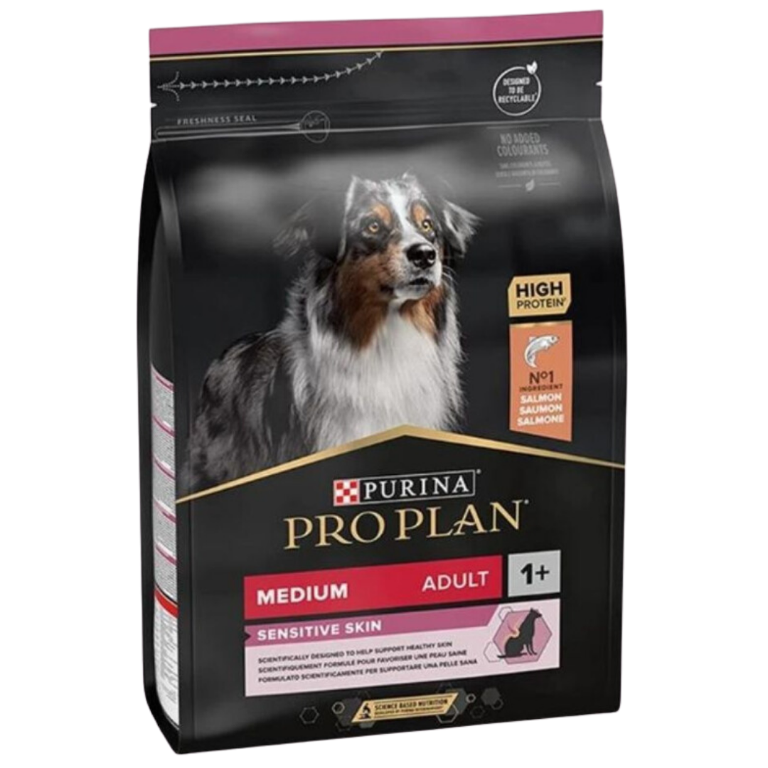 Pro Plan Somon Balıklı Hassas Deri ve Sindirime Sahip Yetişkin Köpek Maması 3 Kg
