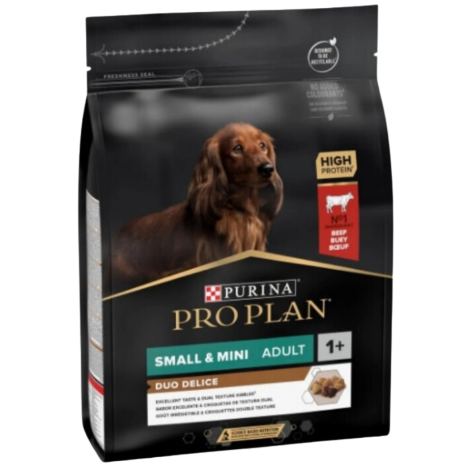 Pro Plan Duo Delice Küçük Irk Yetişkin Köpekler İçin Parça Sığır Etli Köpek Maması 2,5 Kg