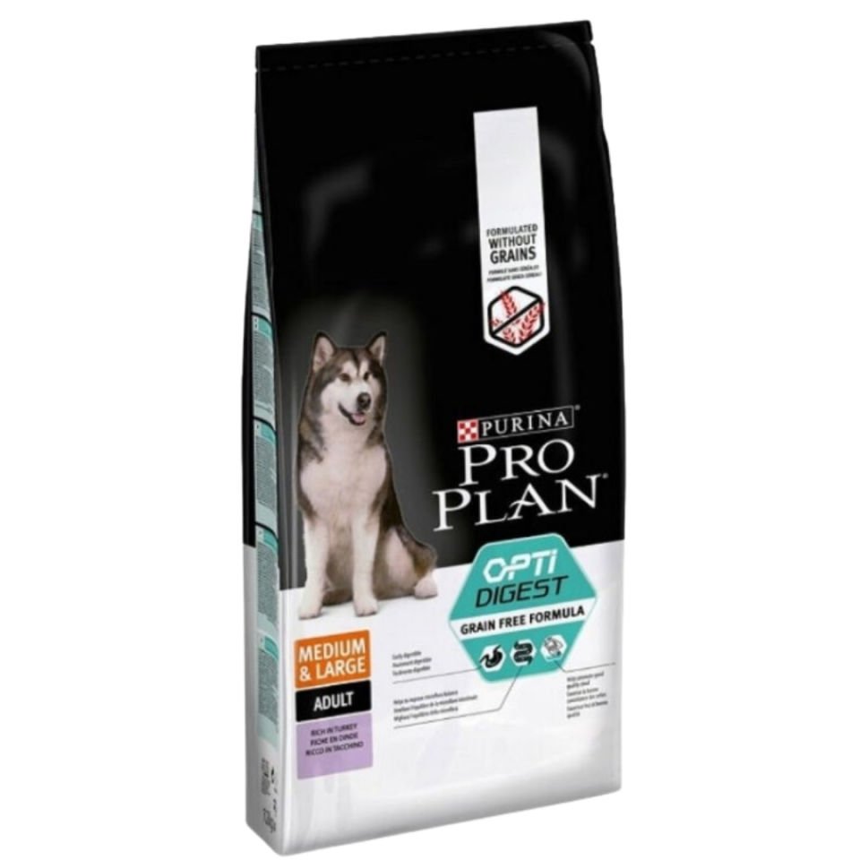 Pro Plan Tahılsız Hindi Etli Orta ve Büyük Irk Yetişkin Köpek Maması 12 Kg