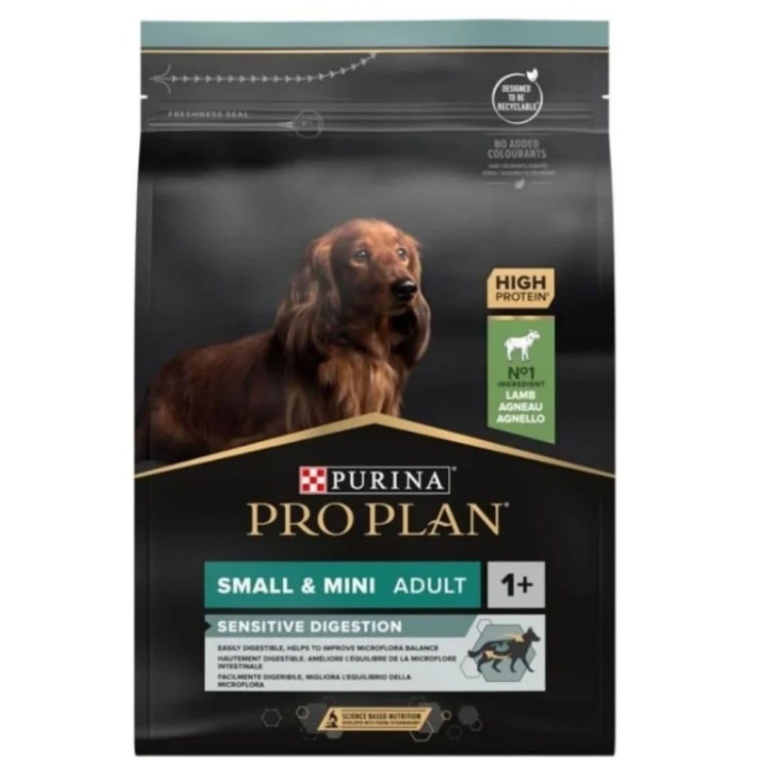 Pro Plan Hassas Sindirime Sahip Küçük Irk Yetişkin Köpekler İçin Kuzu Etli Mama 3 Kg