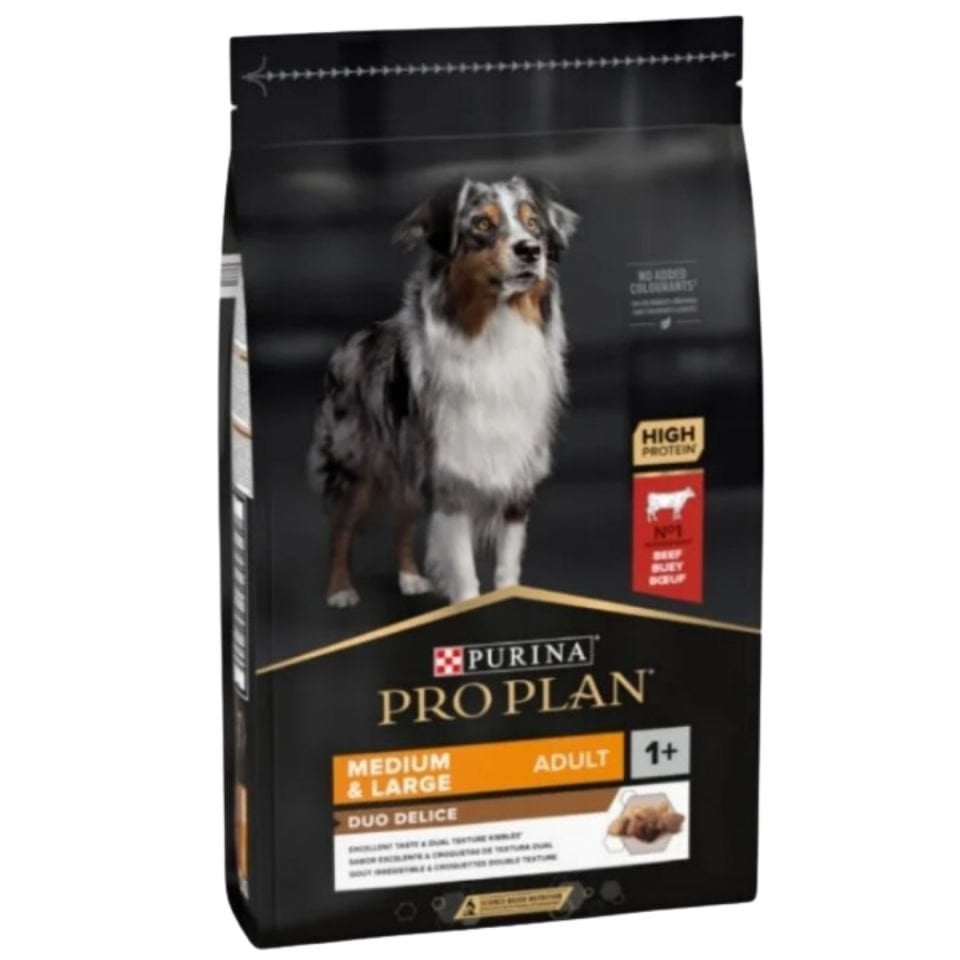 Pro Plan Duo Delice Medium Large Parça Sığır Etli Yetişkin Köpek Maması 2,5 kg