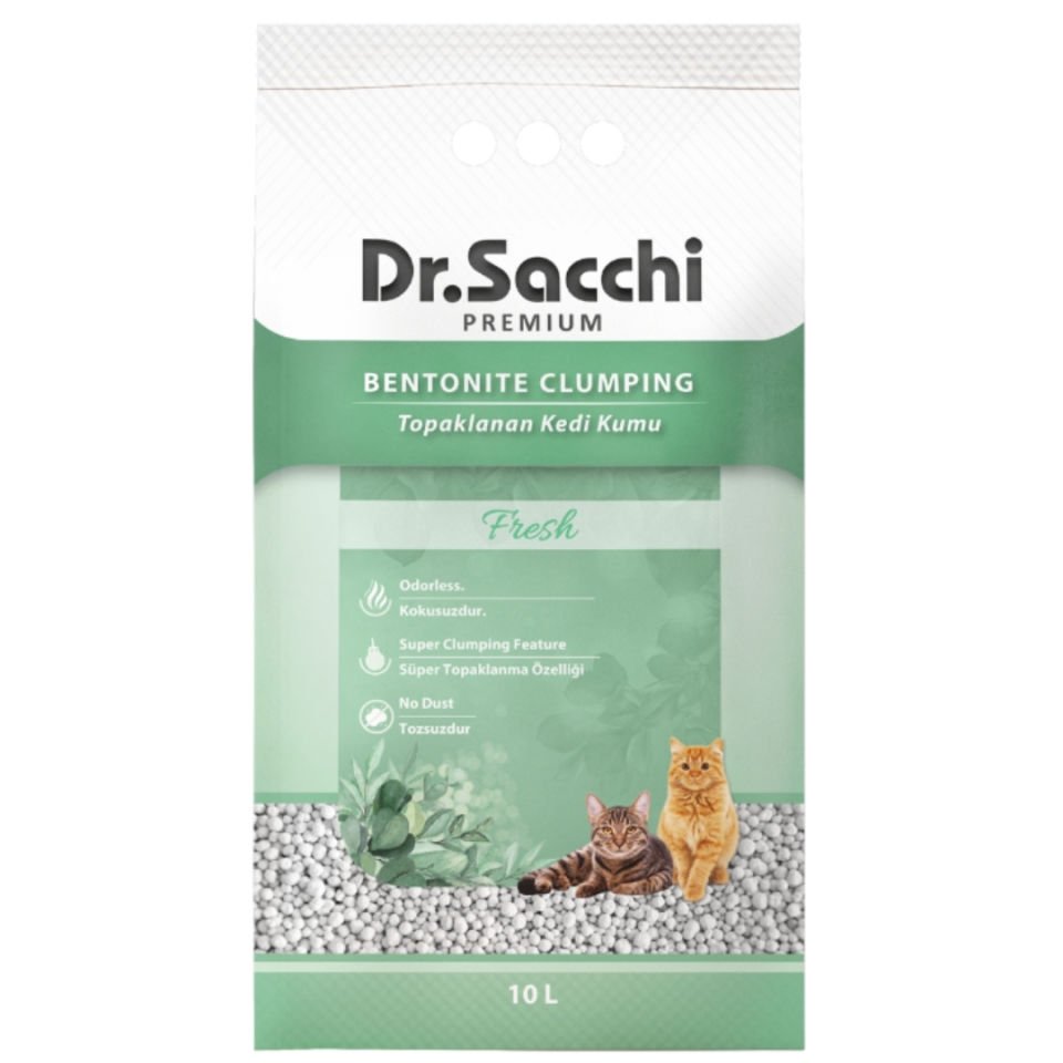 Dr.Sacchi Fresh Bentonit Kedi Kumu 10 Lt