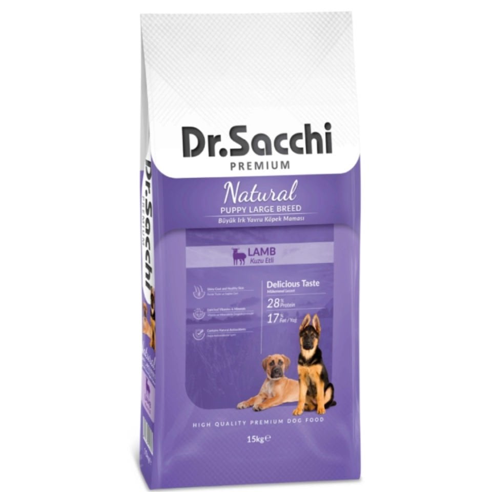 Dr. Sacchi Puppy Large Lamb Büyük Irk Yavru Köpek Maması 15kg